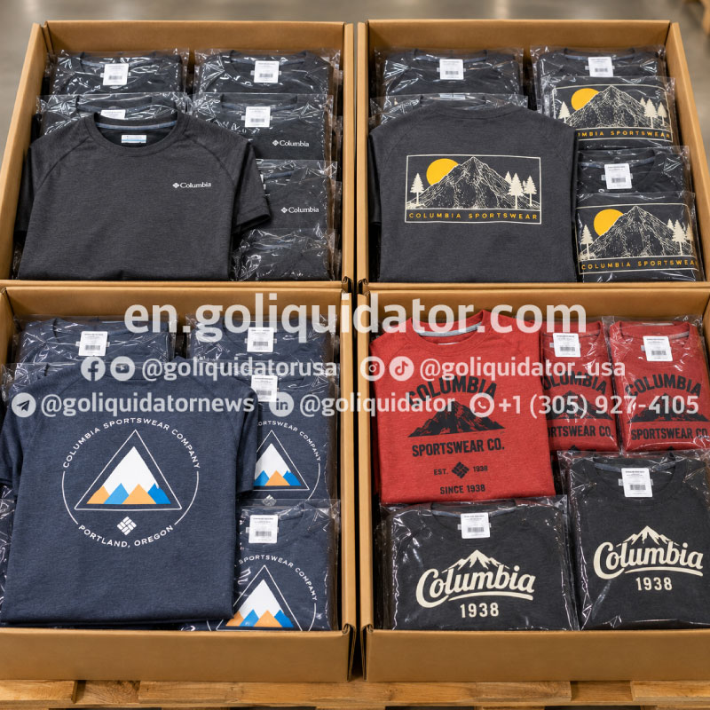 Lots of Columbia men’s t-shirts