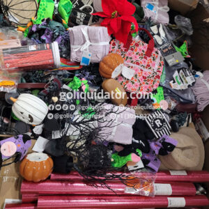 Pallets with general merchandise for bin stores