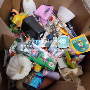 Pallets with general merchandise for bin stores