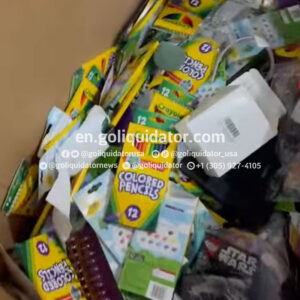 Pallets with general merchandise for bin stores
