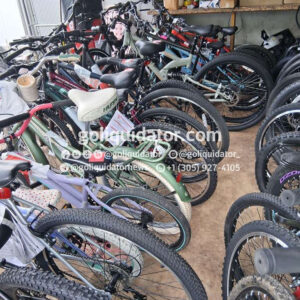 Lot of bicycles, scooters, and more