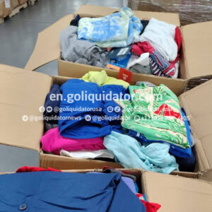 Pallets of clothing from Academy Sports