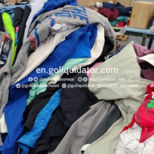 Pallets of clothing from Academy Sports