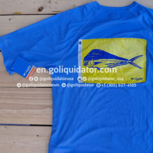 Lots of t-shirts, shirts and shorts from brands as Columbia and Merrell