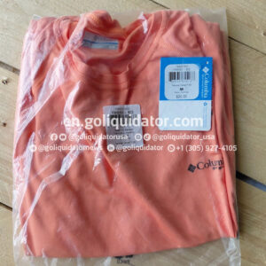 Lots of t-shirts, shirts and shorts from brands as Columbia and Merrell