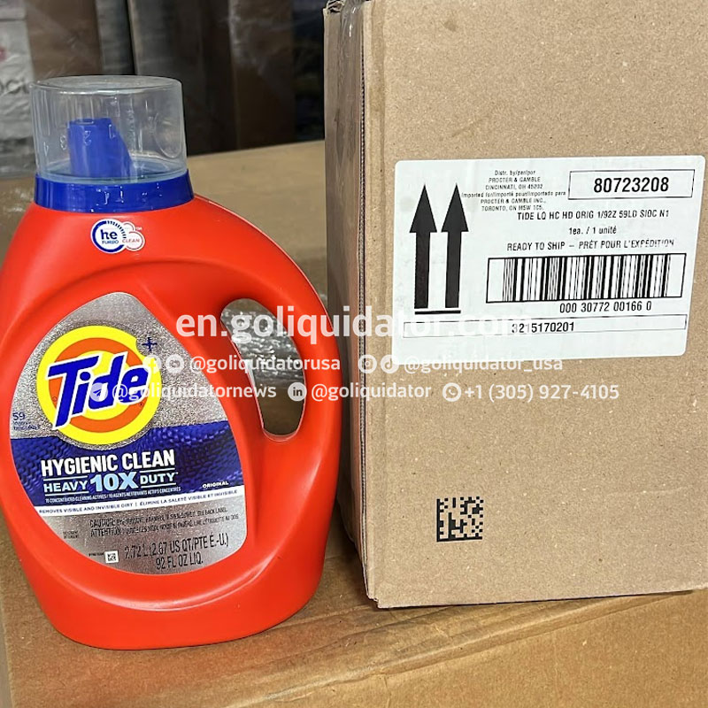 Lot of liquid laundry detergent from Tride