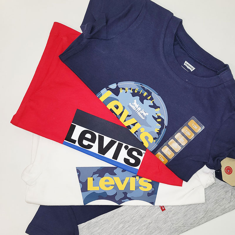 Lots of Levi’s tops.
