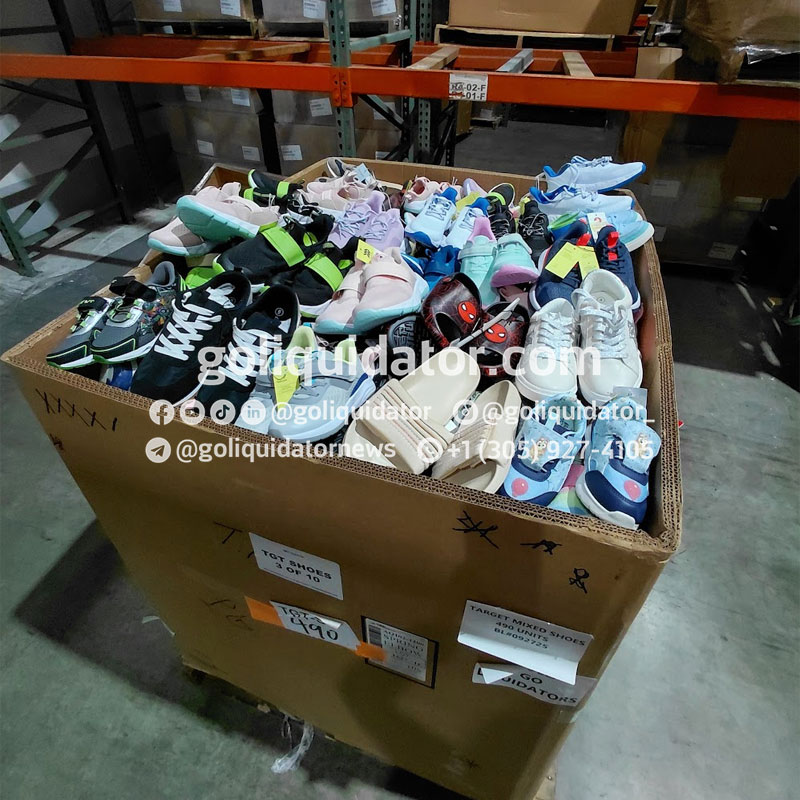Pallets of shoes from Target