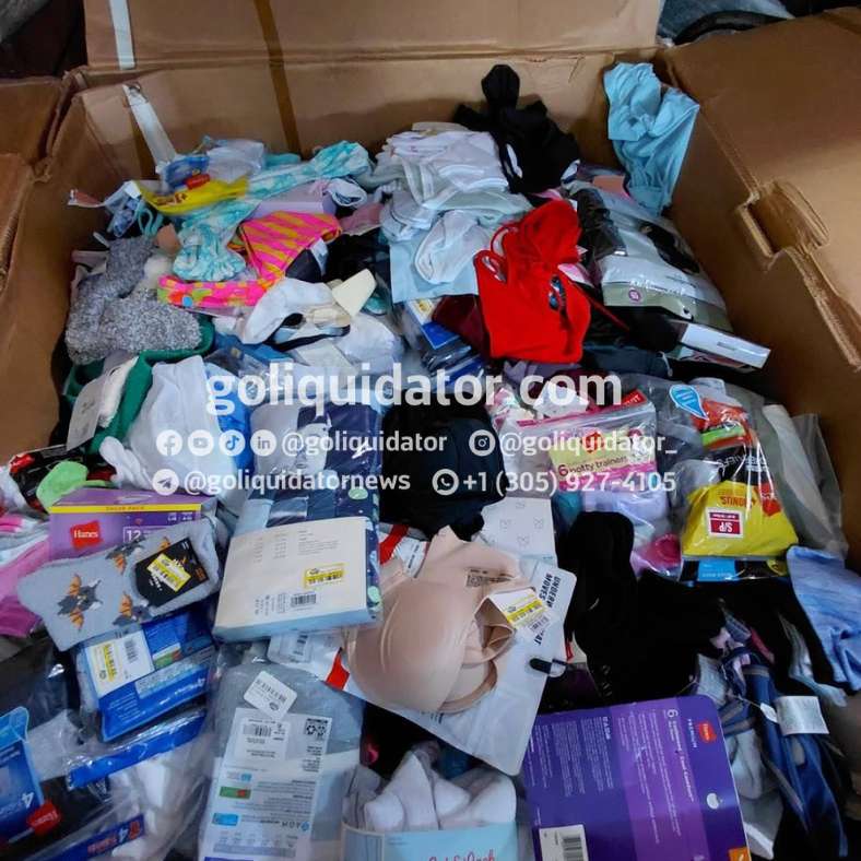 Mixed underwear by the pallet