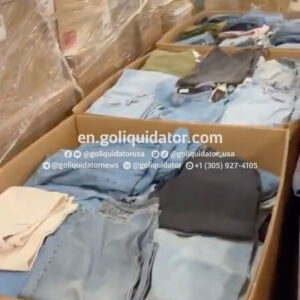 Pallets of premium clothing Denim from Target stores.