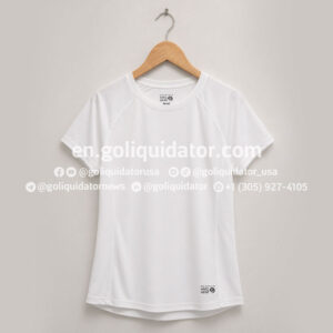 Lot of white sports t-shirts for woman
