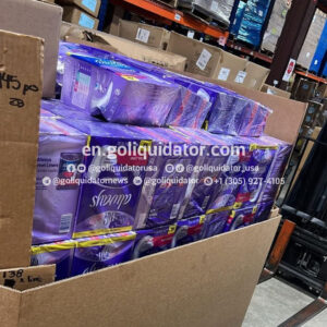 Lot of sanitary pads, tampons, and female incontinence products