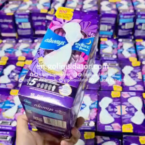 Lot of sanitary pads, tampons, and female incontinence products