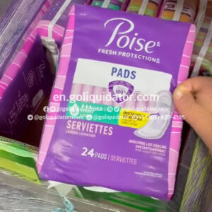 Lot of sanitary pads, tampons, and female incontinence products