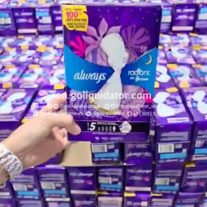 Lot of sanitary pads, tampons, and female incontinence products