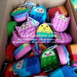 Pallet of small toys for parties and bin stores
