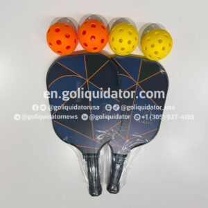 Pickable paddles and balls sets