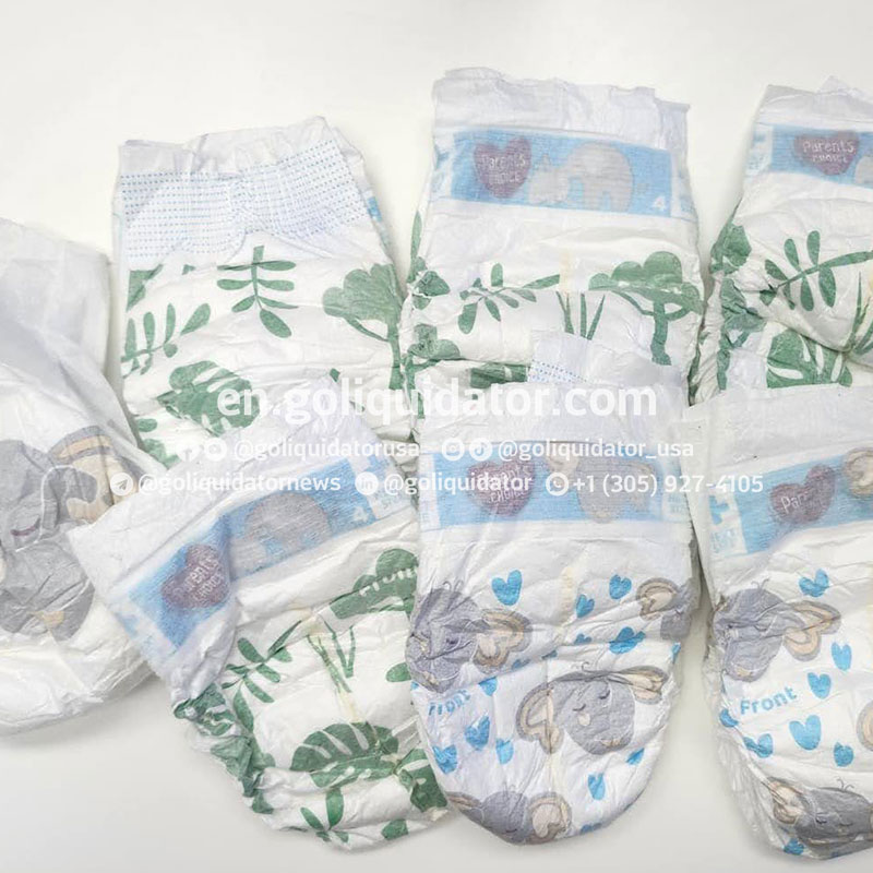 Bales of diapers by container or truckload
