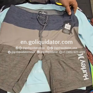 Lots of mixed clothing from surf and adventure brands