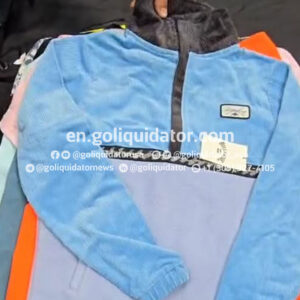Lots of mixed clothing from surf and adventure brands