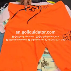 Lots of mixed clothing from surf and adventure brands