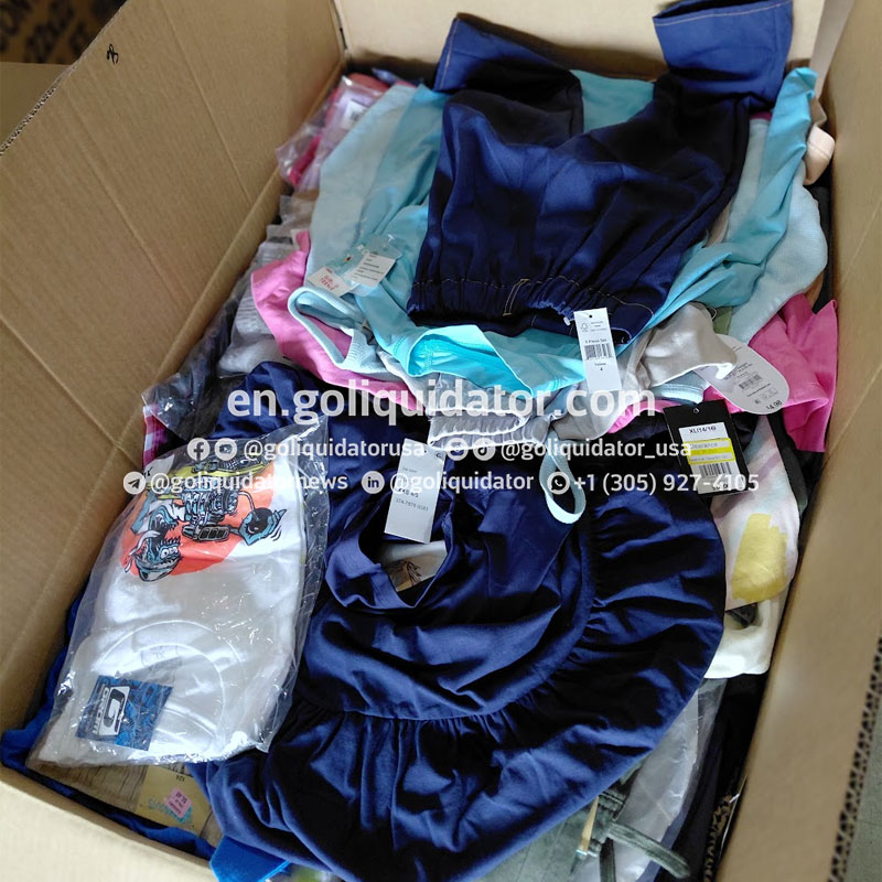 Lots of children’s clothing from department stores