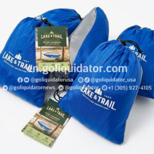 Lot of hammocks with mosquito net