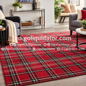 Lots of rugs and lamps from an American brand