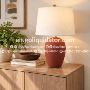 Lots of rugs and lamps from an American brand