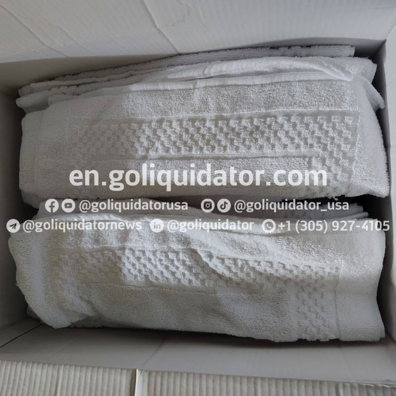 Lot of bath towels and mats
