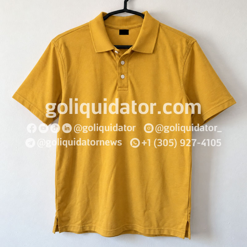 Lots of men’s polo shirts, mostly plus size
