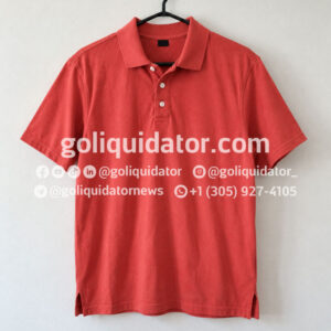 Lots of men’s polo shirts, mostly plus size