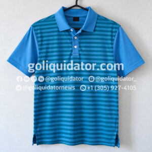 Lots of men’s polo shirts, mostly plus size