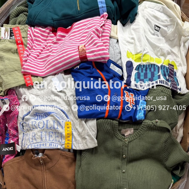Truckload of mixed clothing from Sam's Club