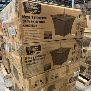 Lots of fire pits and smoker grills in wholesale liquidation