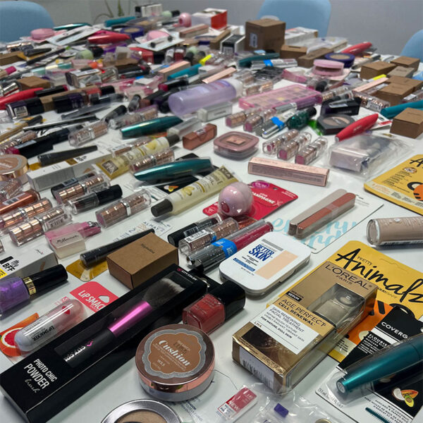 Makeup by boxes in wholesale liquidation