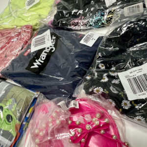 Lot of mixed clothing from Walmart in wholesale liquidation