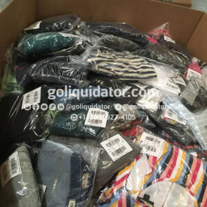 Clothing by pallet in wholesale liquidation