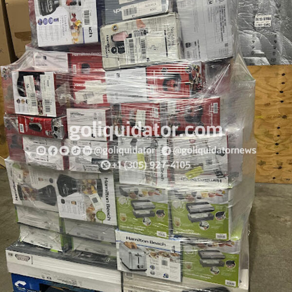 Hamilton Beach small appliances by pallets in wholesale liquidation.