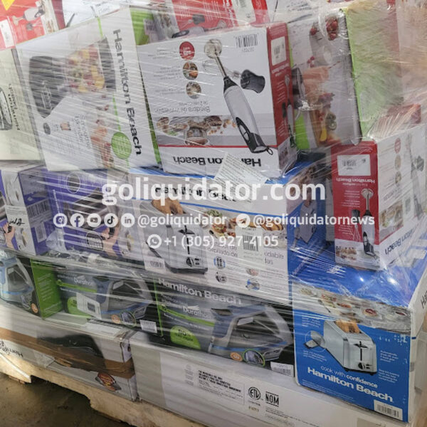 Hamilton Beach small appliances by pallets in wholesale liquidation.