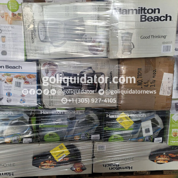 Hamilton Beach small appliances by pallets in wholesale liquidation.