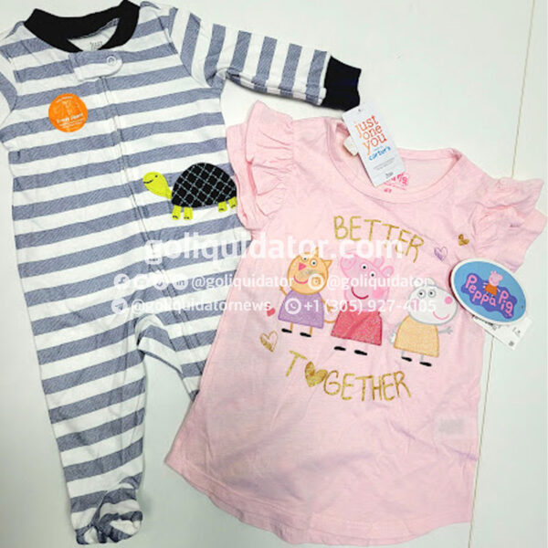 Lots of children’s clothing in wholesale liquidation.