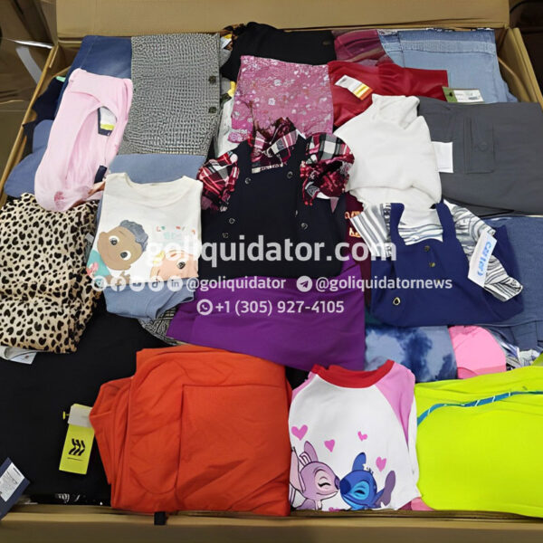 Mixed clothing from Target by truckload or container.