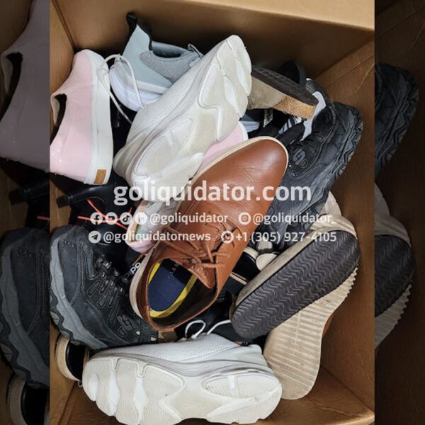 Lot of sports and casual shoes from recognized brands, in wholesale liquidation.