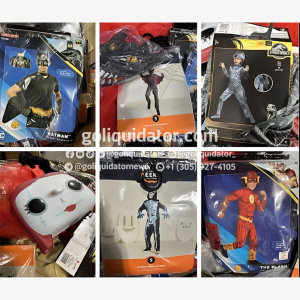 Lot of costumes for kids and adults, in wholesale liquidation.