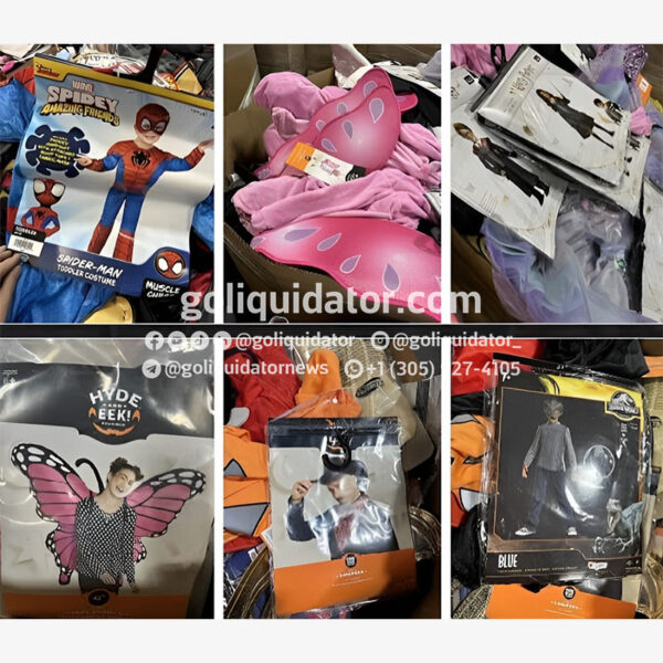 Lot of costumes for kids and adults, in wholesale liquidation.